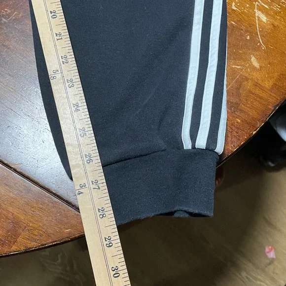 Adidas Black Sweatpants with White Stripes Size XL - Picture 2 of 6
